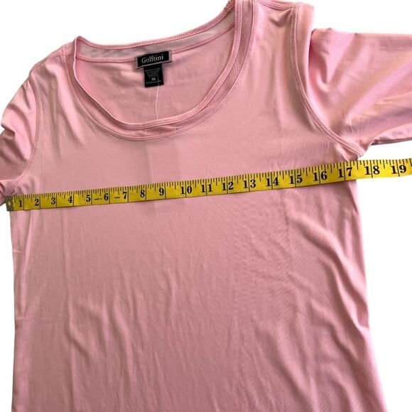 Golftini Golf Top Polo Shirt Women Medium Pink Long Sleeve UPF 30 Sun Protection - Picture 6 of 13